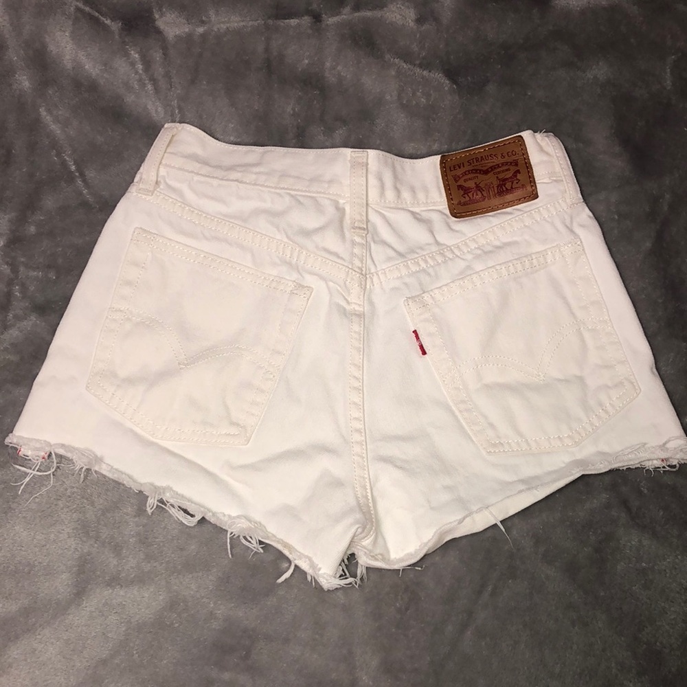 Levi’s vintage white denim shorts
